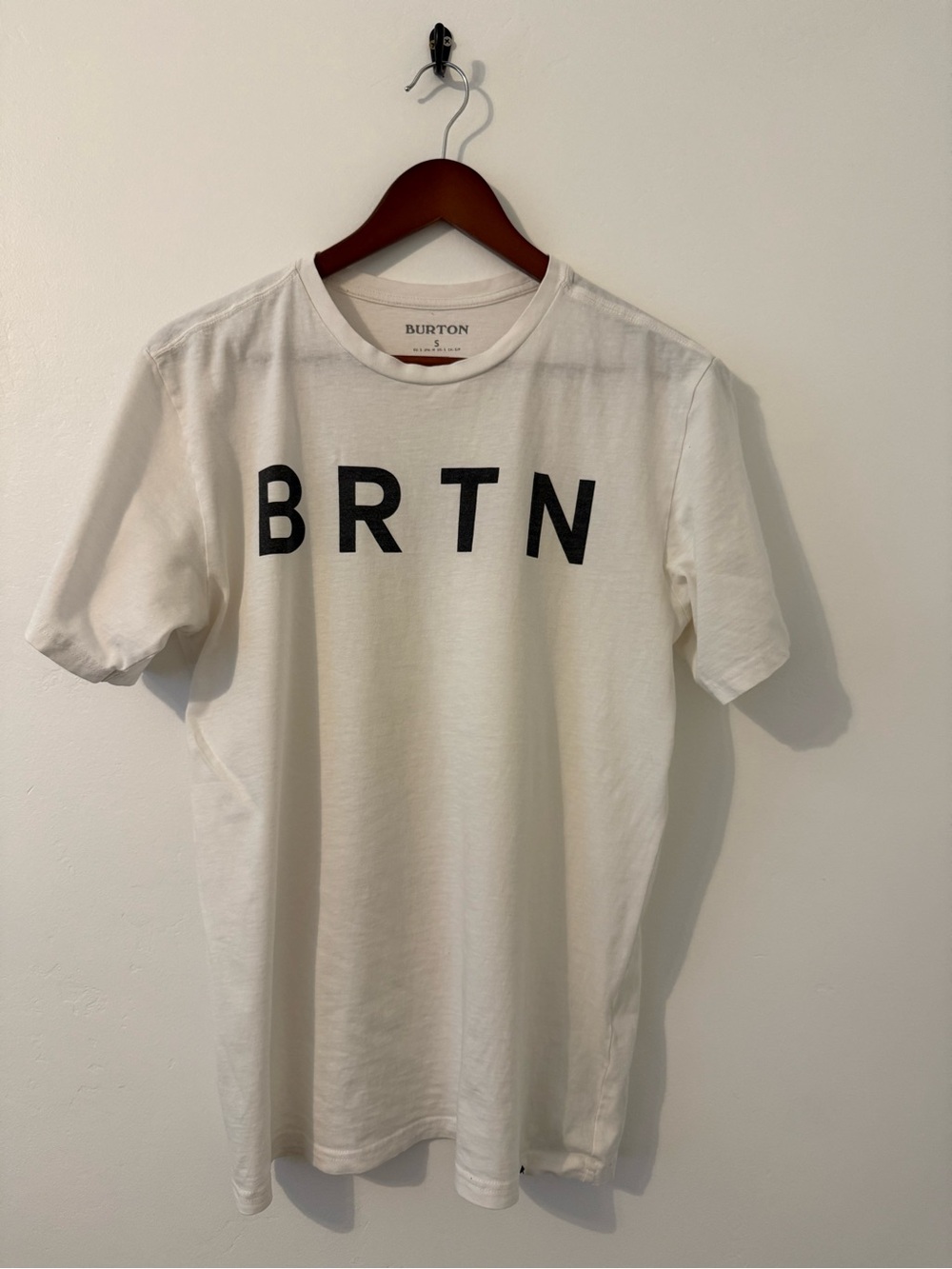 Burton White Short-Sleeve BRTN Logo Tee